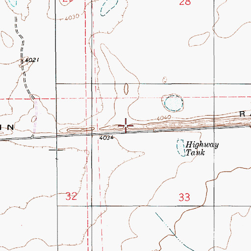 Topographic Map of Railroad Mountain, NM