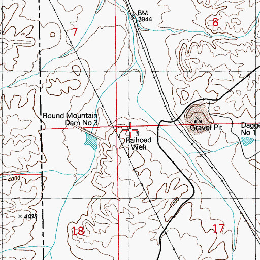 Topographic Map of Railroad Well, NM