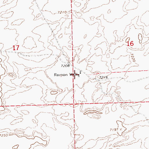 Topographic Map of Ramon Well, NM