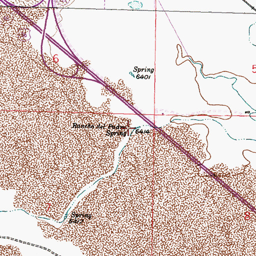 Topographic Map of Rancho del Padre Spring, NM