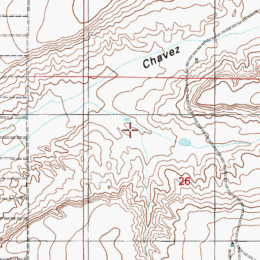 Topographic Map of Rattlesnake Draw, NM