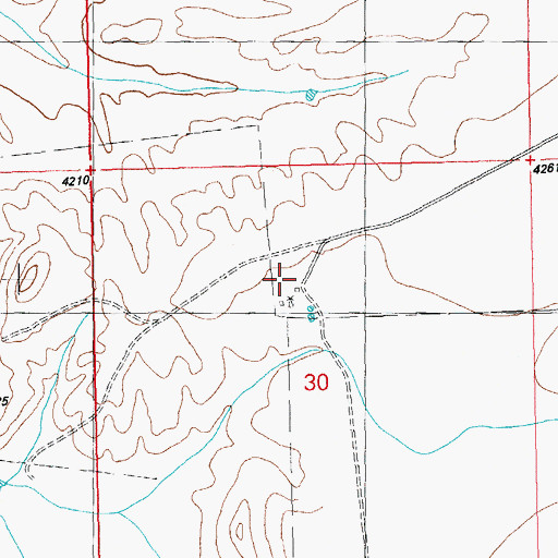 Topographic Map of Raymond Fuller Ranch, NM
