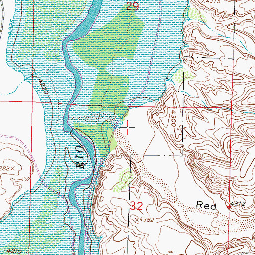 Topographic Map of Red Canyon, NM