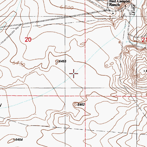 Topographic Map of Red Canyon, NM