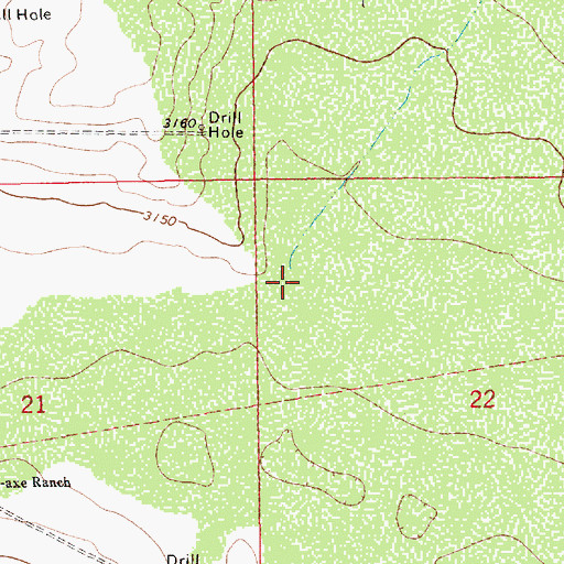 Topographic Map of Red Hills Draw, NM