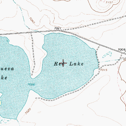 Topographic Map of Red Lake, NM