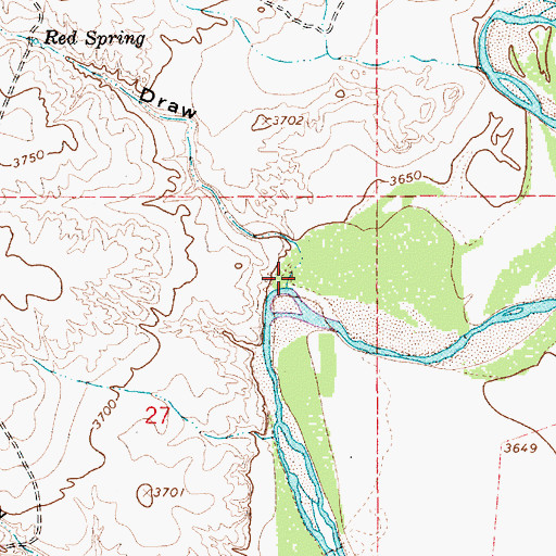 Topographic Map of Red Spring Draw, NM