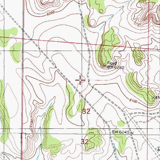 Topographic Map of Red Tank Well, NM