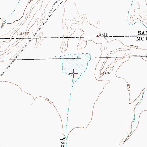 Topographic Map of Red Willow Wash, NM