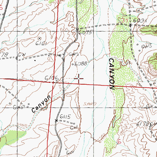 Topographic Map of Reed Canyon, NM