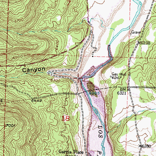 Topographic Map of Reese Canyon, NM