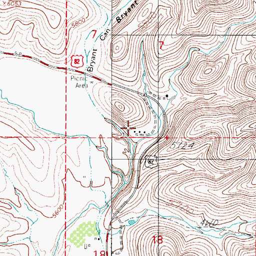 Topographic Map of Reeyes Ranch, NM