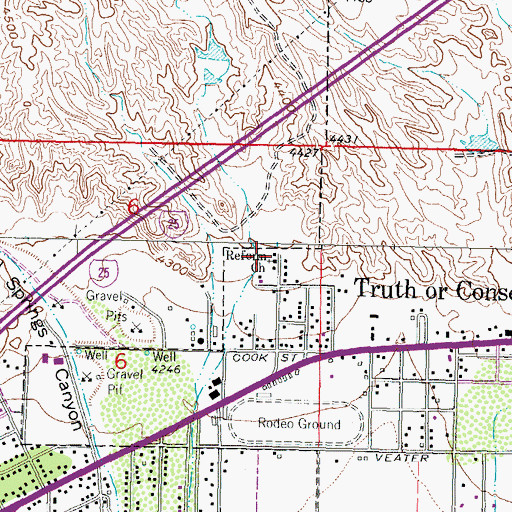 Topographic Map of Reform Church, NM