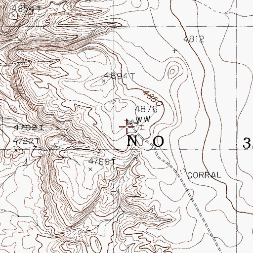 Topographic Map of Reservoir Windmill, NM