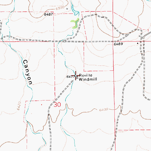Topographic Map of Reville Windmill, NM