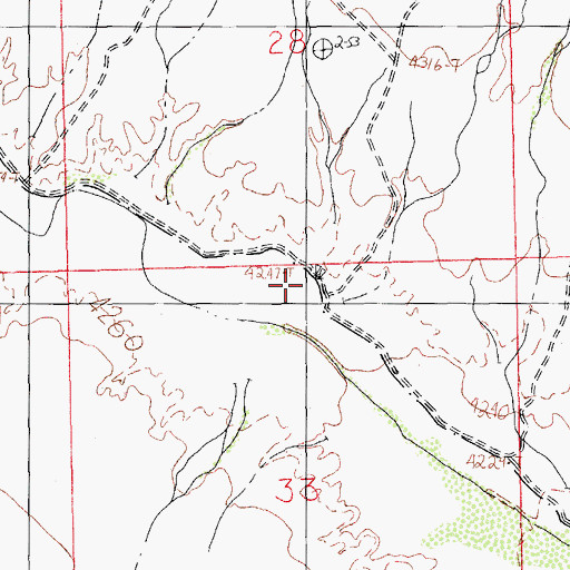 Topographic Map of Richens Ranch, NM