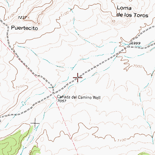 Topographic Map of Rincon Alpejo, NM