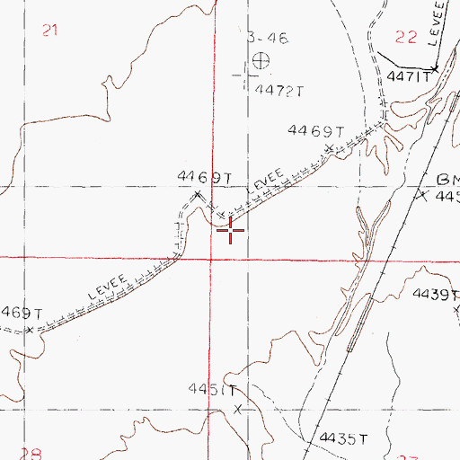Topographic Map of Rincon Dikes, NM
