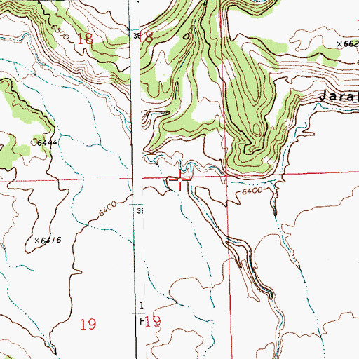 Topographic Map of Rincon Hondo Canyon, NM