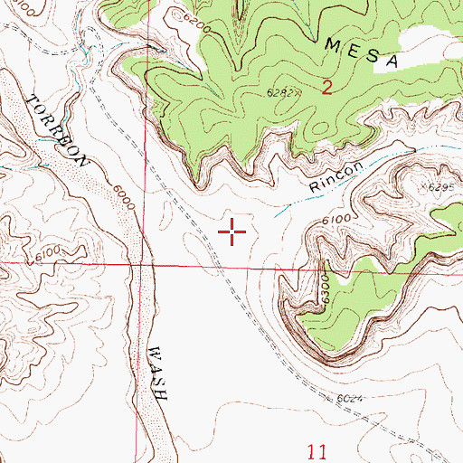 Topographic Map of Rincon Largo, NM