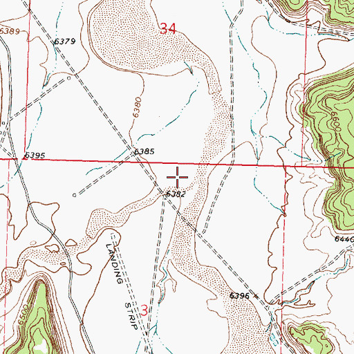 Topographic Map of Rincon Largo, NM