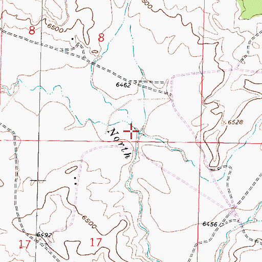 Topographic Map of Rincon Marquez Arroyo, NM