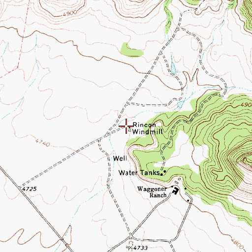 Topographic Map of Rincon Windmill, NM