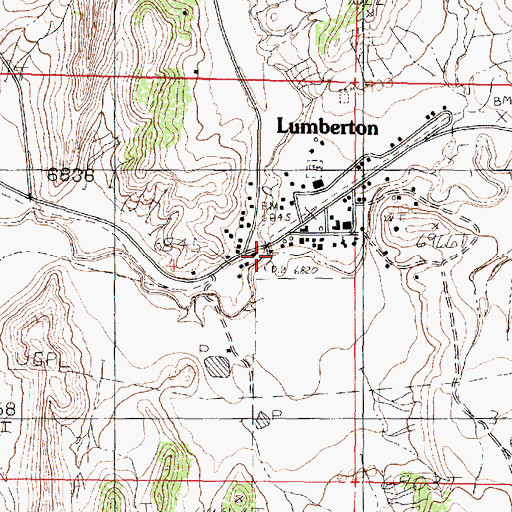 Topographic Map of Webb Creek, NM