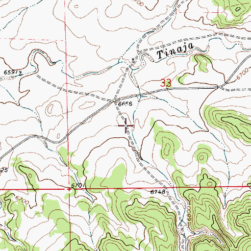 Topographic Map of Road Canyon, NM