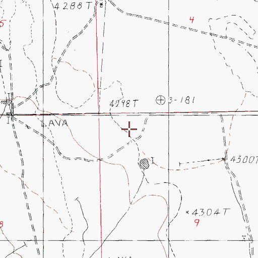 Topographic Map of Robinson Ranch, NM
