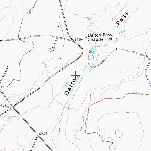 Topographic Map of Rock Canyon, NM