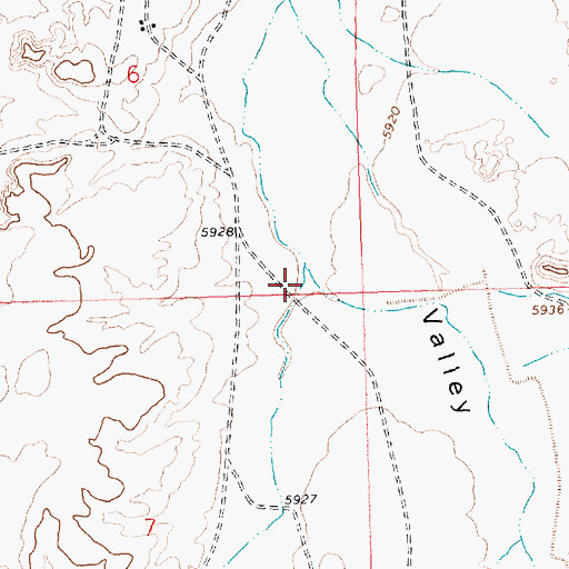 Topographic Map of Rock Point Valley, NM