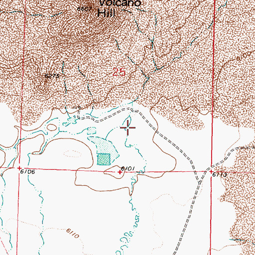 Topographic Map of Rock Tank Canyon, NM