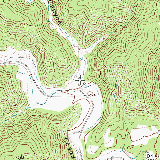 Topographic Map of Rombo Canyon, NM