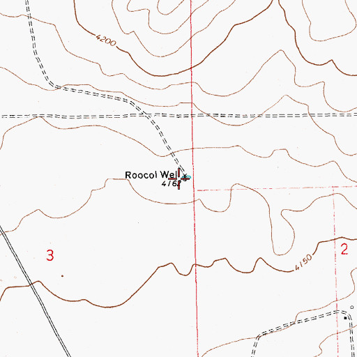 Topographic Map of Roocol Well, NM