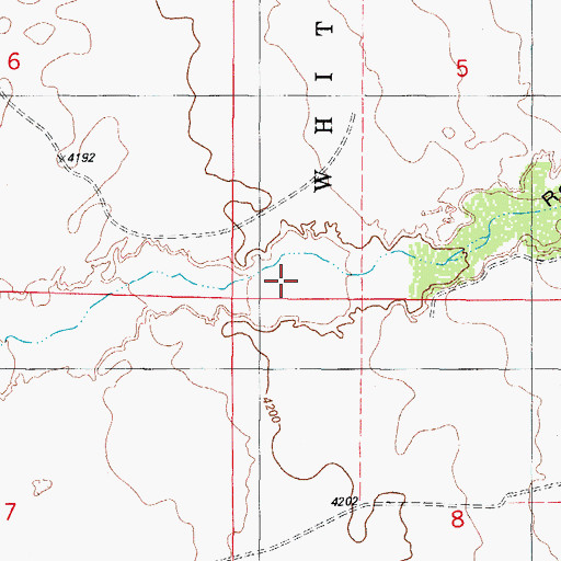 Topographic Map of Round Mountain Spring, NM