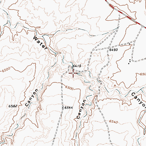 Topographic Map of Running Edge Canyon, NM