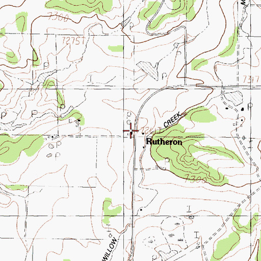 Topographic Map of Rutheron, NM