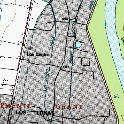 Topographic Map of Saint Anthony Church, NM