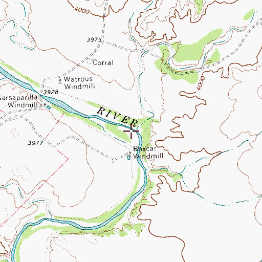 Topographic Map of Saint Patrick Creek, NM
