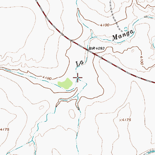 Topographic Map of Saladito Creek, NM