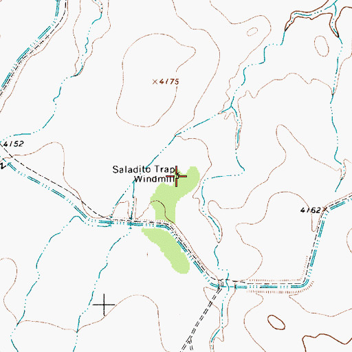 Topographic Map of Saladito Trap Windmill, NM
