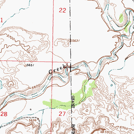Topographic Map of Salado Canyon, NM