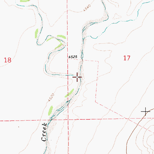Topographic Map of Salado Creek, NM