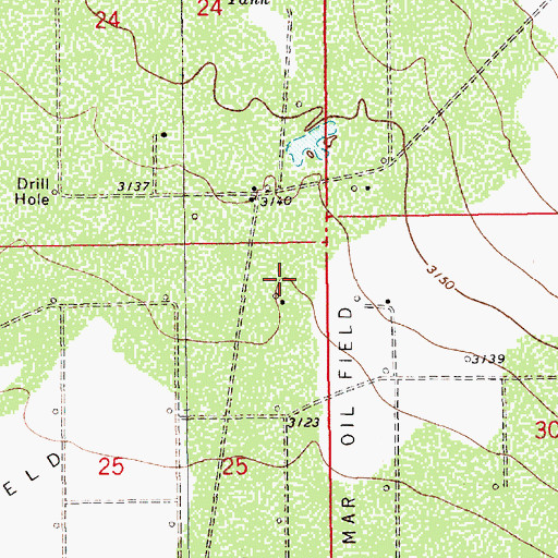 Topographic Map of Salado Draw, NM