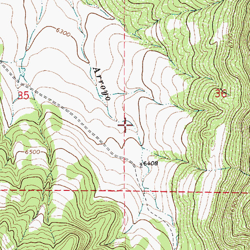 Topographic Map of Salazar Rincon, NM