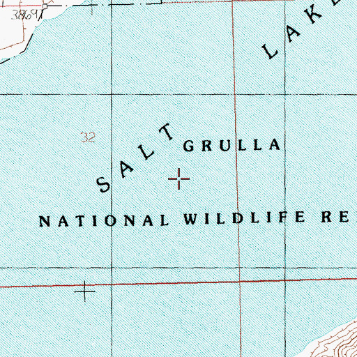 Topographic Map of Salt Lake, NM