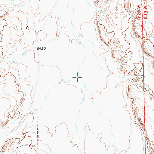 Topographic Map of Salt Wash, NM