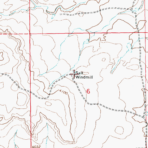 Topographic Map of Salt Windmill, NM