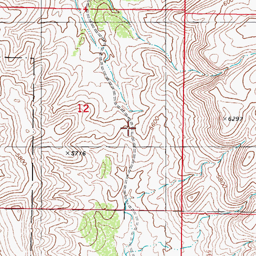 Topographic Map of San Andrecito Canyon, NM